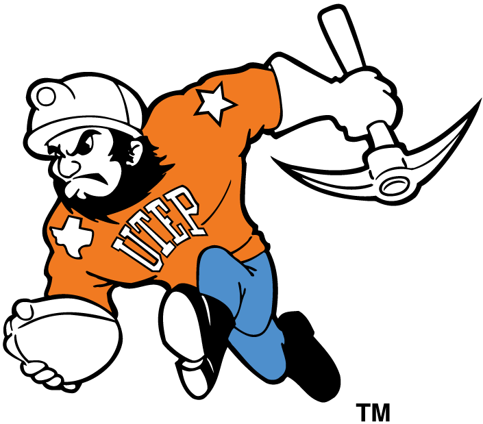 UTEP Miners 1992-2003 Mascot Logo diy DTF decal sticker